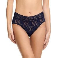 シグニチャー レース ロングスリーブ トップス (ネイビー) | ハンキー