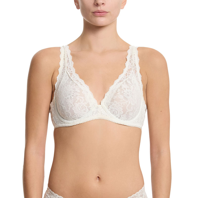 シグニチャー レース アンラインド アンダーワイヤー ブラジャー (マシュマロ)