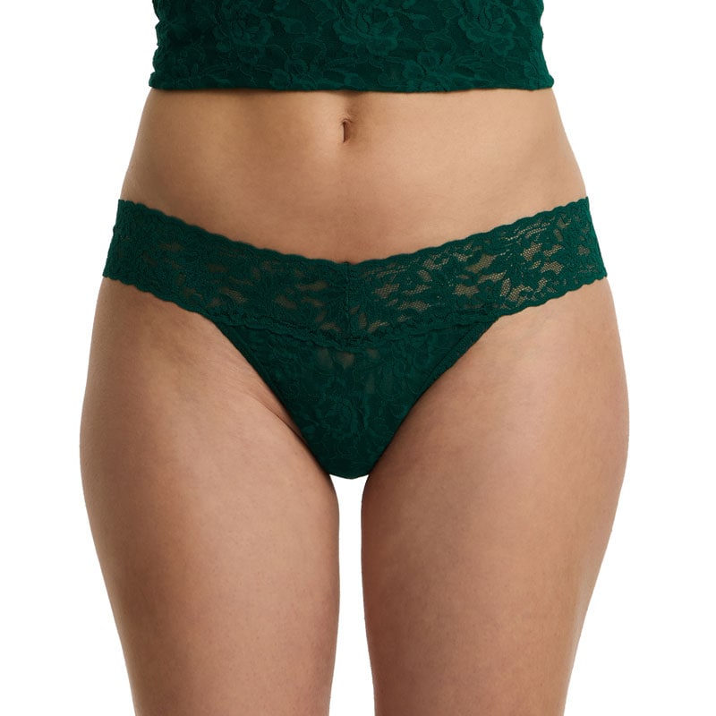 シグニチャー レース ロー ライズ タンガ (スプルース)