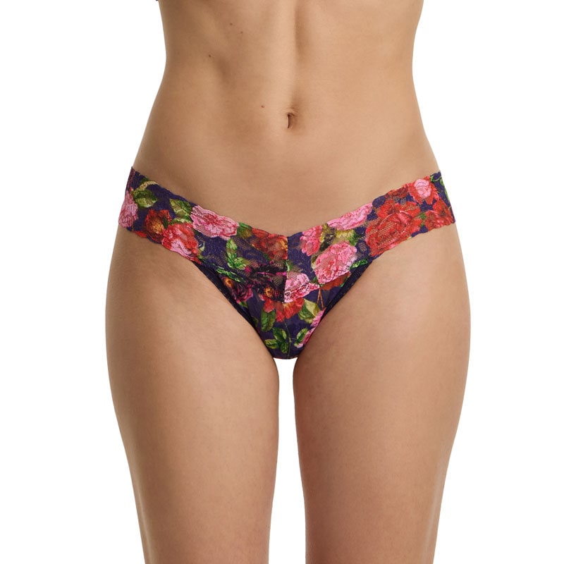 (取寄) ハンキー パンキー レディース シグニチャー レース プリンテッド オリジナル ライズ トング Hanky Panky women Signature Lace Printed Original Rise Thong Paint Me Like タンガ｜ハンキーパンキーオンラインショップ