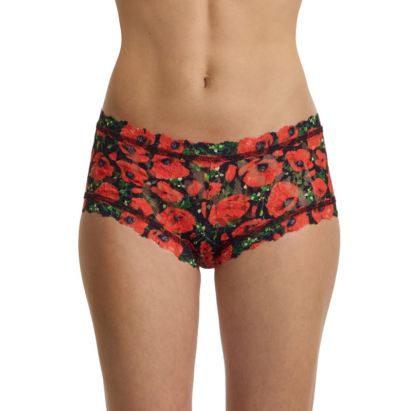 プリンテッド シグニチャー レース ボーイショーツ (ポピー ホリデー)