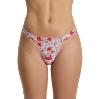 プリンテッド シグニチャー レース Ｇーストリング (ウィズ ラブ)