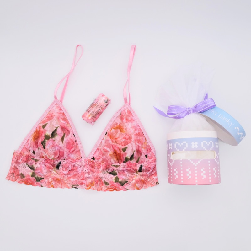 ロー ライズ タンガ ウィズ パッド ブラジャー ギフトセット (ダンシング ペタルズ) (オンラインショップ 限定商品)