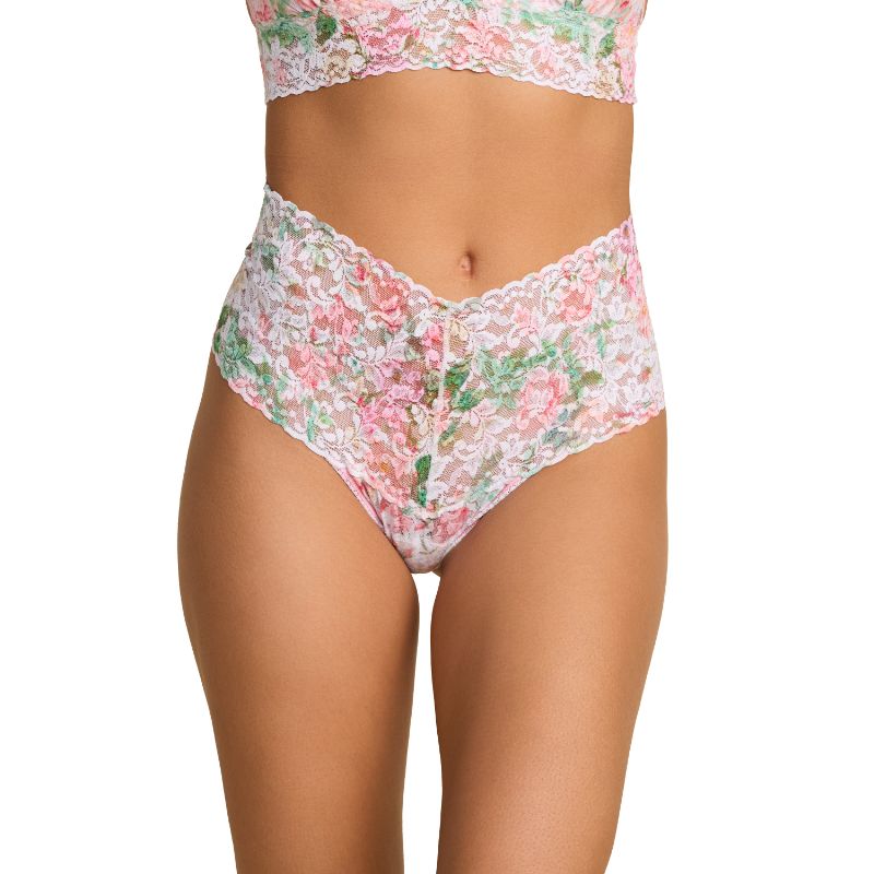 プリンテッド レトロ タンガ (ロココ ローズ)