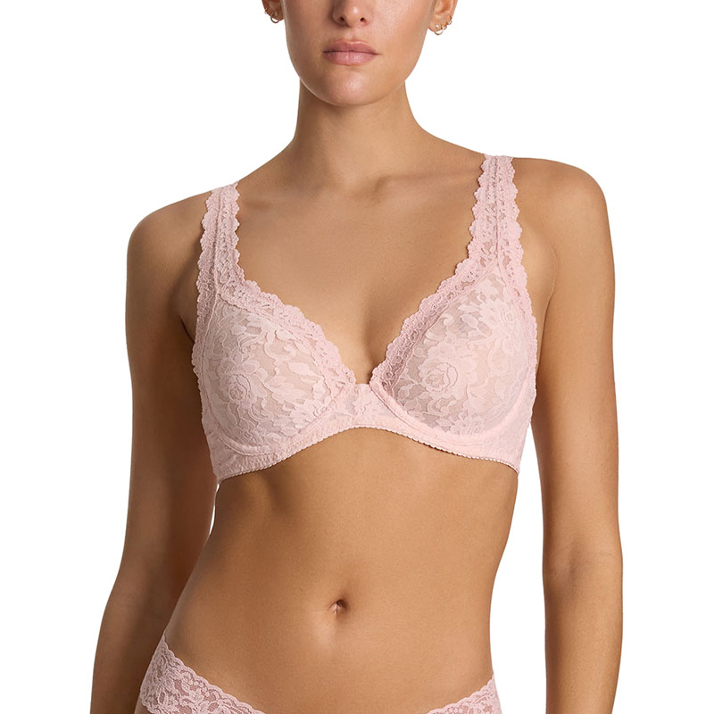 シグニチャー レース アンラインド アンダーワイヤー ブラジャー (ブラッシング ローズ)