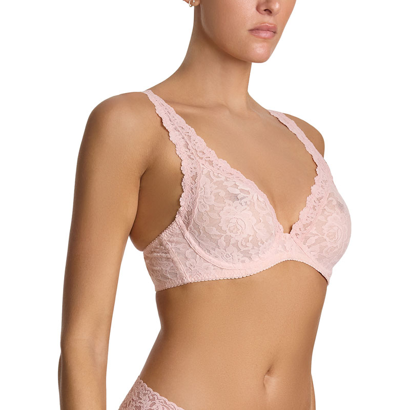シグニチャー レース アンラインド アンダーワイヤー ブラジャー (ブラッシング ローズ)