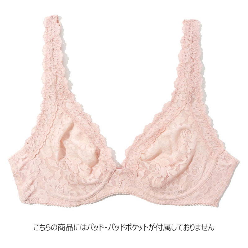 シグニチャー レース アンラインド アンダーワイヤー ブラジャー (ブラッシング ローズ)
