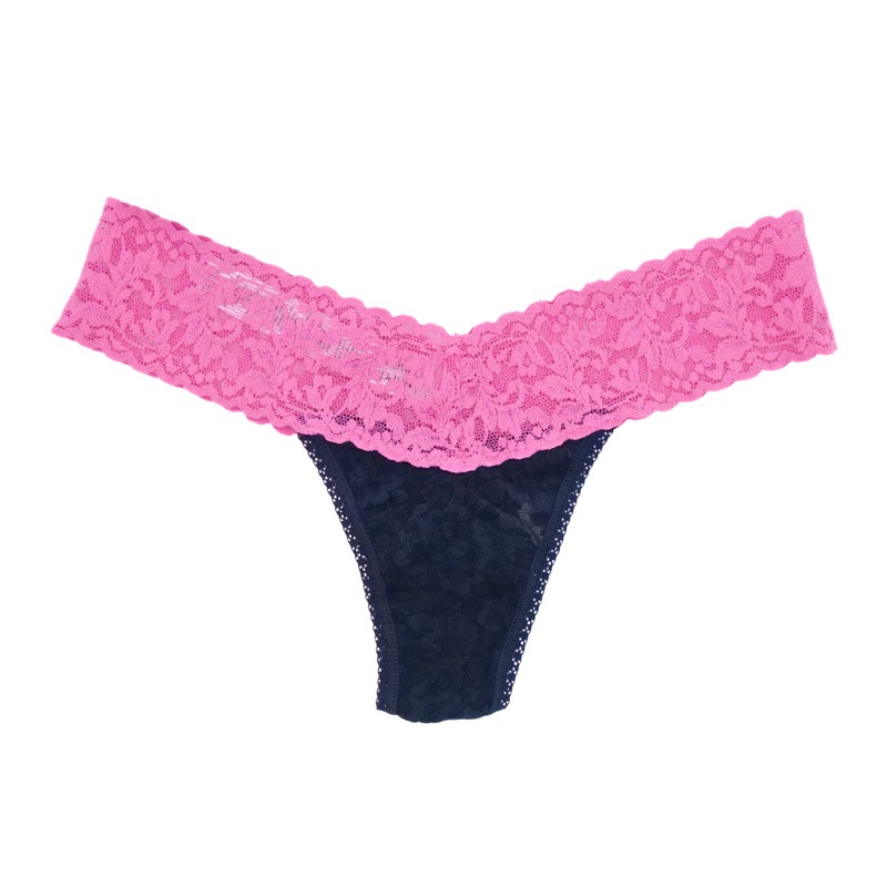 ロー ライズ タンガ ウィズ パッド ブラジャー ギフトセット (アミューズド / ネイビー・アミューズド) (オンラインショップ 限定商品)