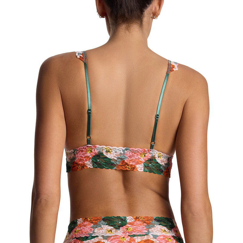 プリンテッド シグニチャー レース クロスオーバー ブラジャー (ペイント ミー ライク)