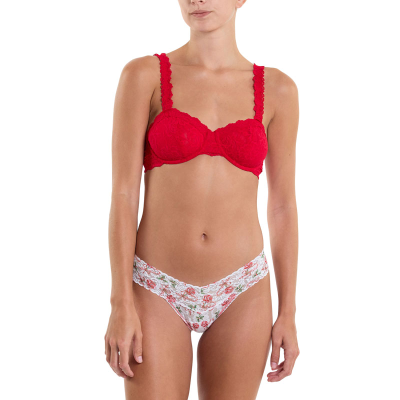 プリンテッド シグニチャー レース ロー ライズ タンガ (サムシング スウィート)