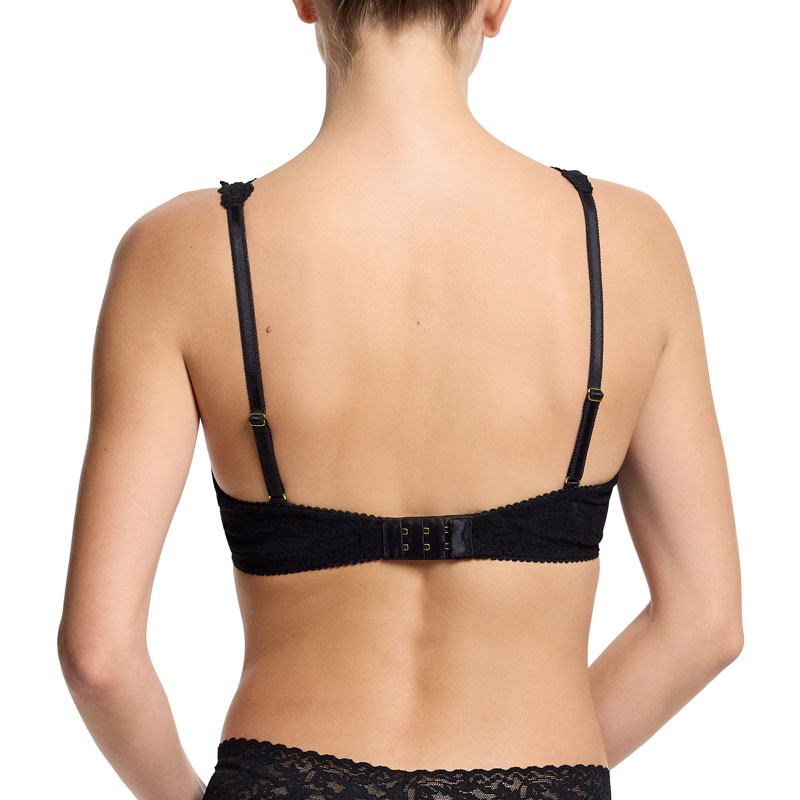 シグニチャー レース アンラインド アンダーワイヤー ブラジャー (ブラック)