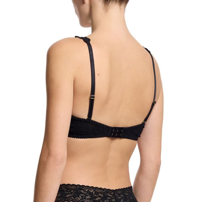 シグニチャー レース アンラインド アンダーワイヤー ブラジャー (ブラック)