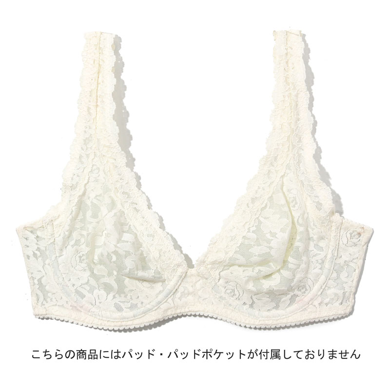 シグニチャー レース アンラインド アンダーワイヤー ブラジャー (マシュマロ)