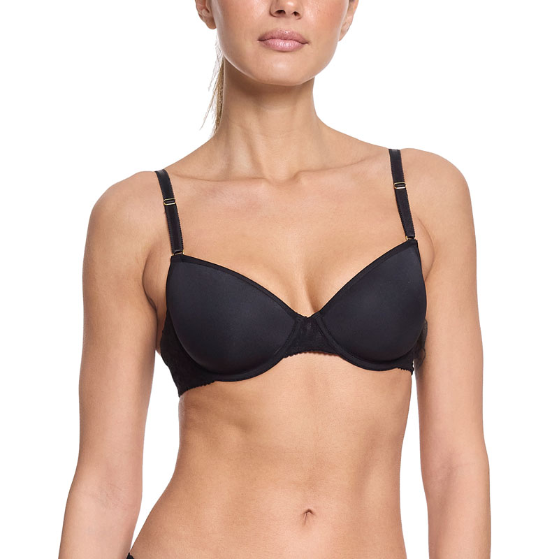 シグニチャー レース Tーシャツ ブラ (ブラック)