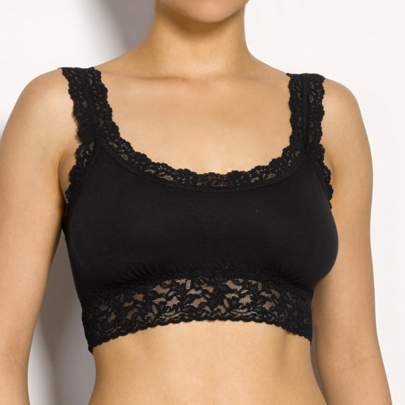 オーガニック コットン クロップ トップ (ブラック)