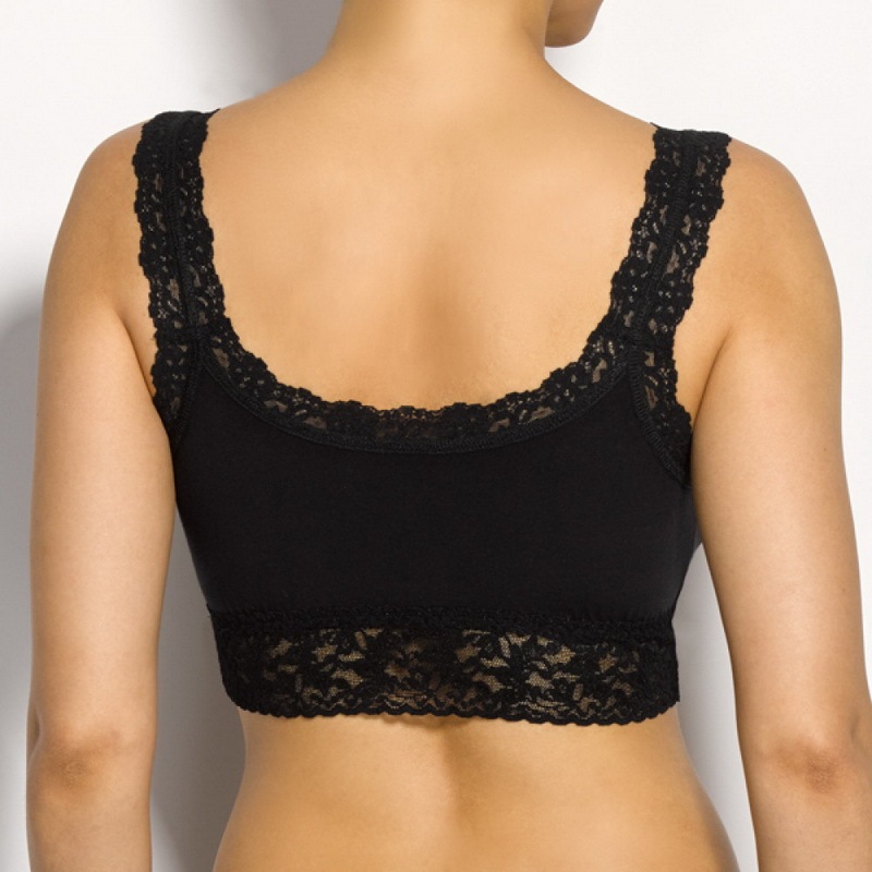 オーガニック コットン クロップ トップ (ブラック)