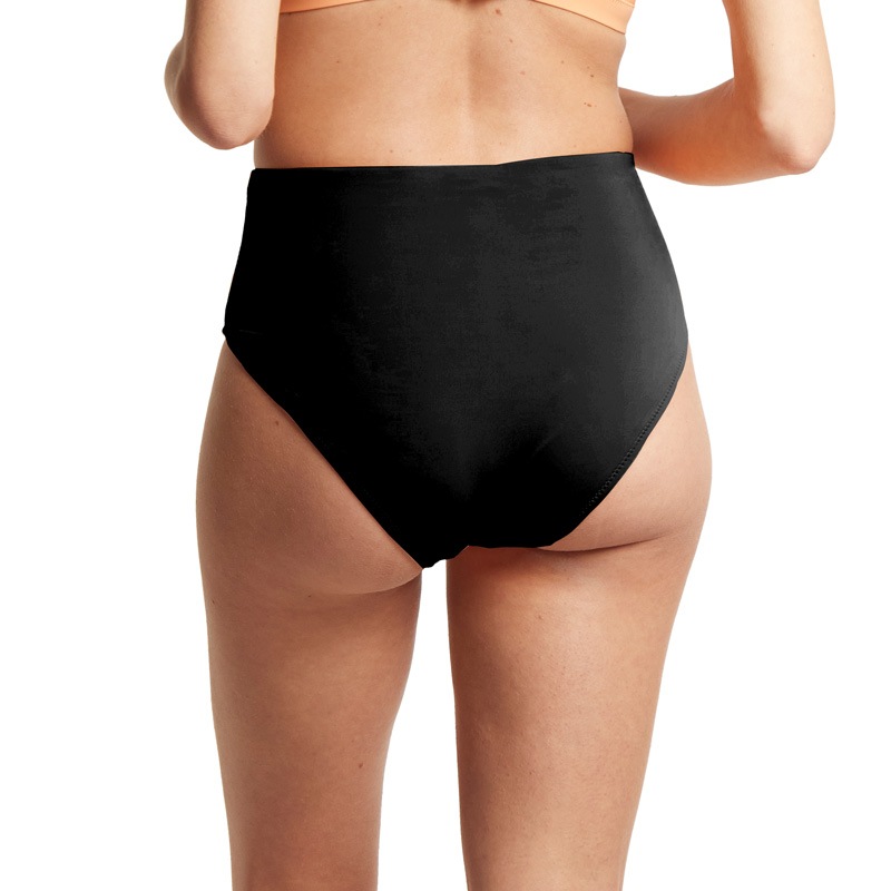 ハイ ライズ チーキー スイム ボトム (ブラック)