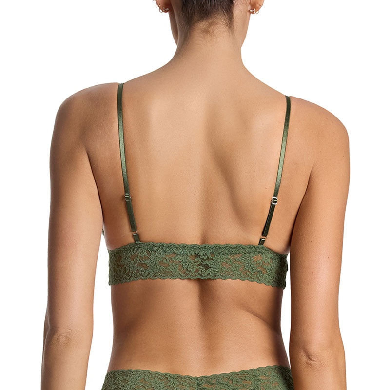 シグニチャー レース パッド ブラジャー (ハーブ グリーン)
