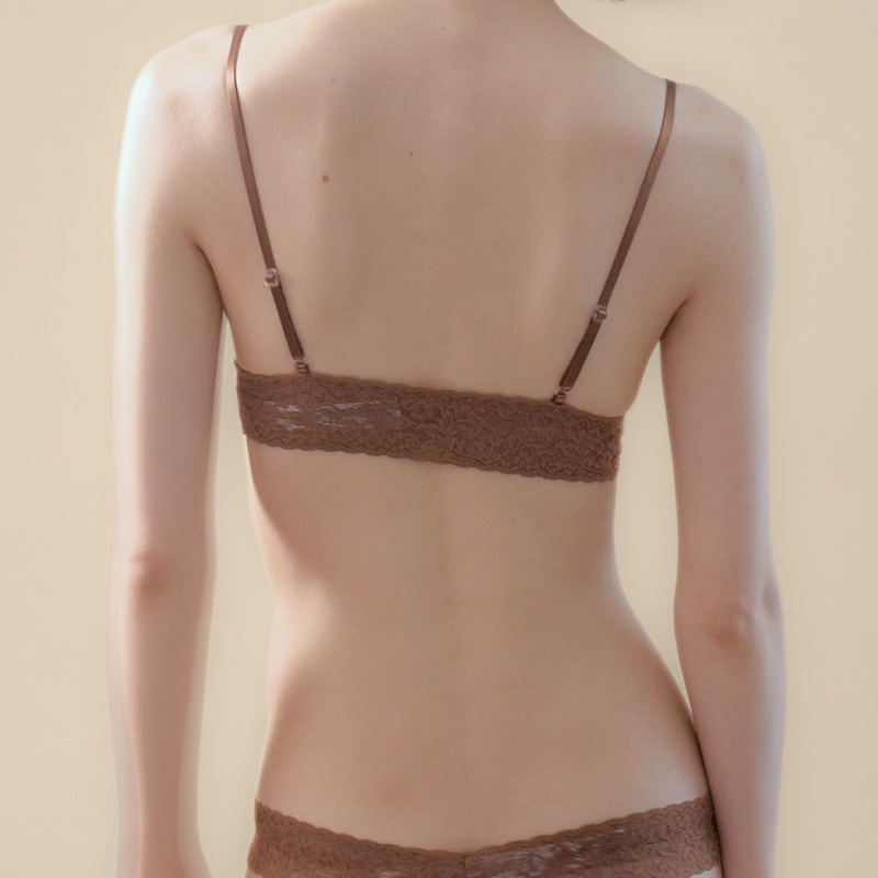 シグニチャー レース パッド ブラジャー (マキアート)