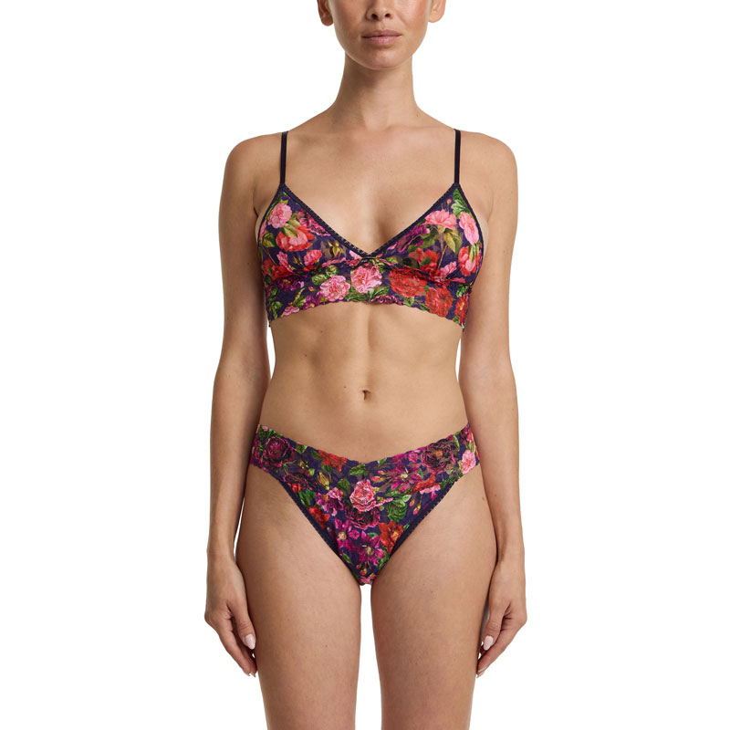 プリンテッド シグニチャー レース パッド ブラジャー (ウィンターズ テイル)