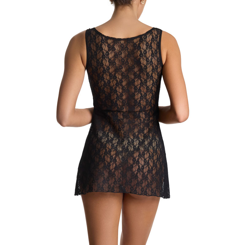 クリスティ スクエア ネック シミーズ (ブラック)