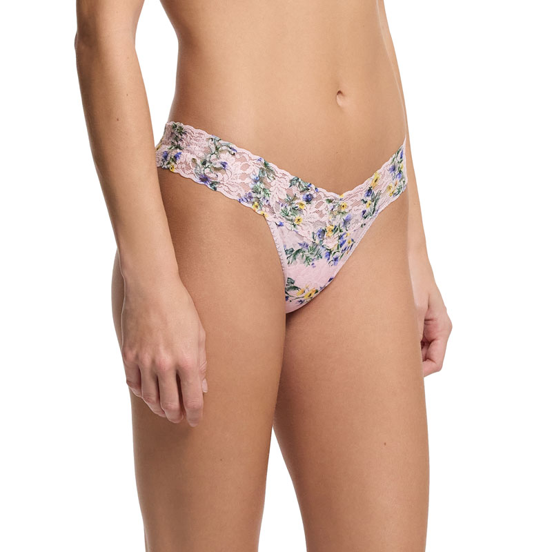 プリンテッド シグニチャー レース ロー ライズ タンガ (エアルーム)