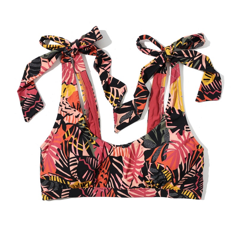 スクープ ネック スイム トップ (パーム スプリングス)