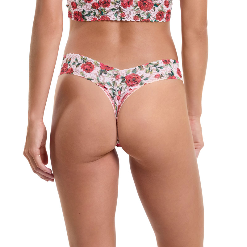 プリンテッド シグニチャー レース ロー ライズ タンガ (ジュテーム)