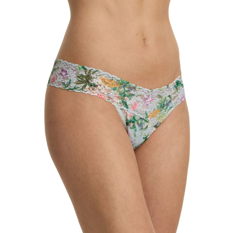 プリンテッド シグニチャー レース ロー ライズ タンガ (フローリカルチャー)