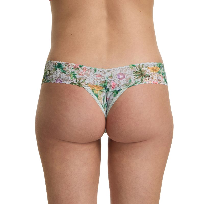 プリンテッド シグニチャー レース ロー ライズ タンガ (フローリカルチャー)