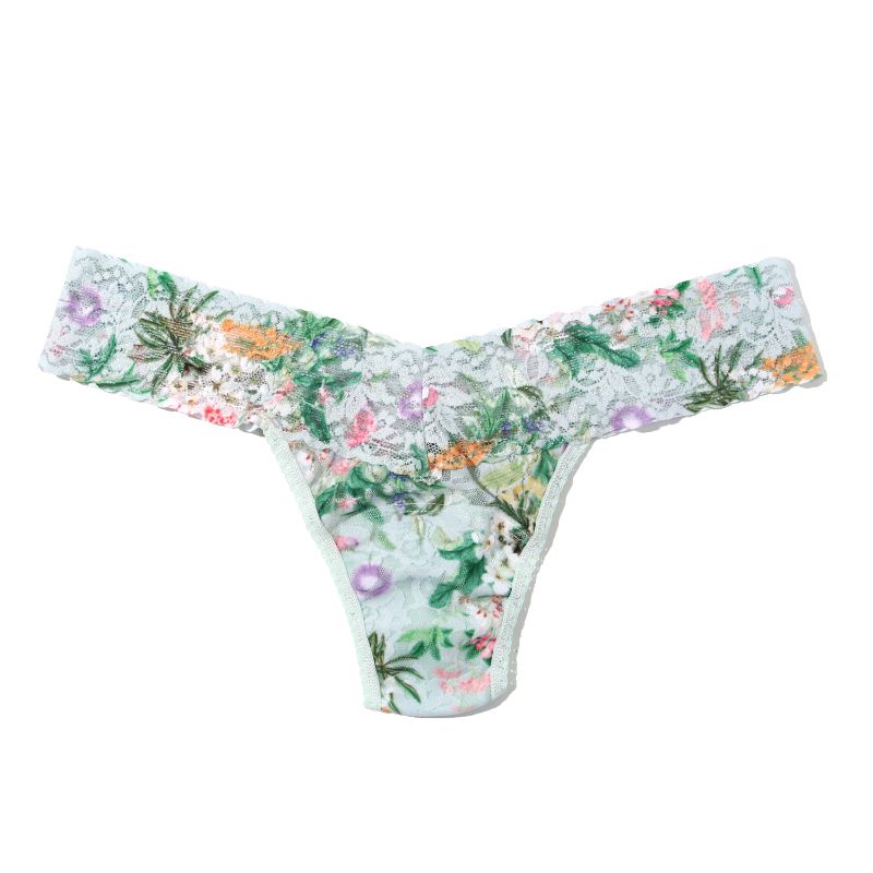 プリンテッド シグニチャー レース ロー ライズ タンガ (フローリカルチャー)