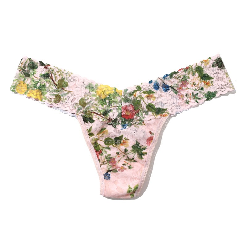 【hanky panky×FRANCE Luxe】1/2 ウルトラコンフォート ヘッドバンド & プリンテッド ロー ライズ タンガ (オーバージョイド)
