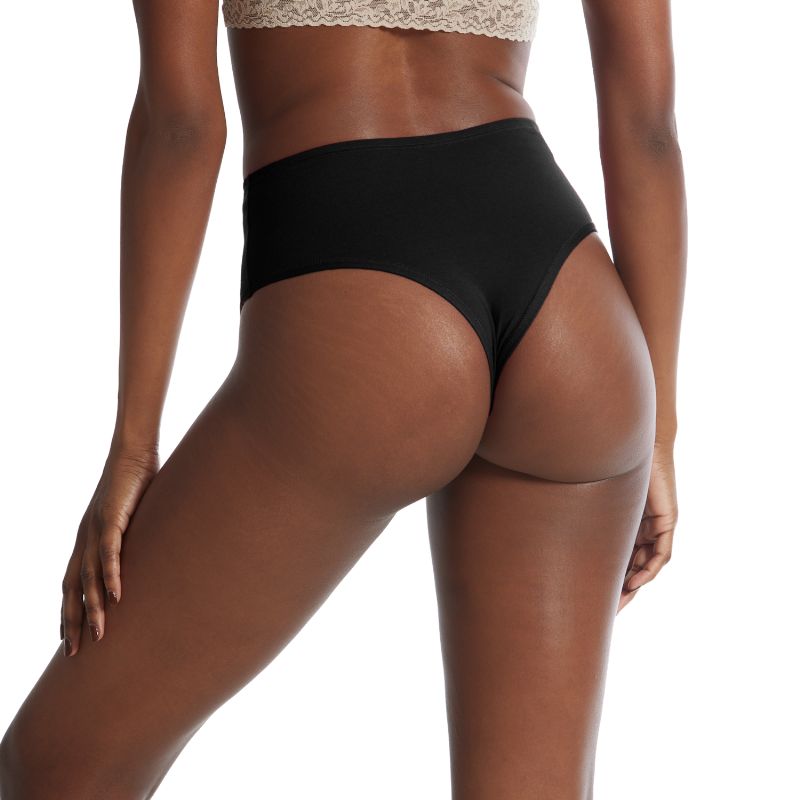 プレイストレッチ ハイ ライズ タンガ (ブラック)