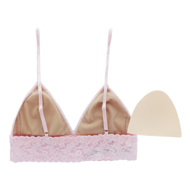 シグニチャー レース パッド ブラジャー (ブリスピンク)