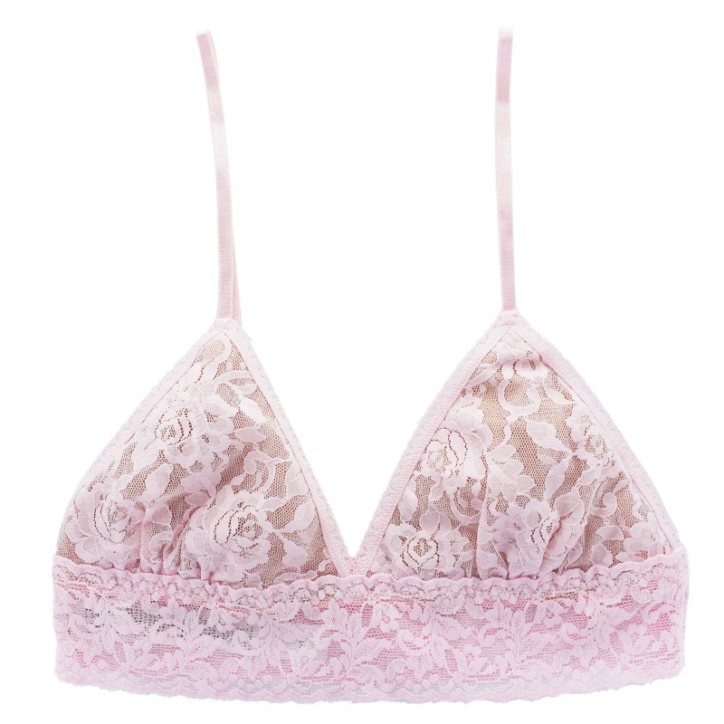 シグニチャー レース パッド ブラジャー (ブリスピンク)
