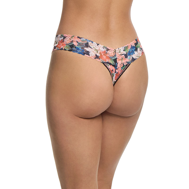 プリンテッド シグニチャー レース ロー ライズ タンガ (ワンダラス)