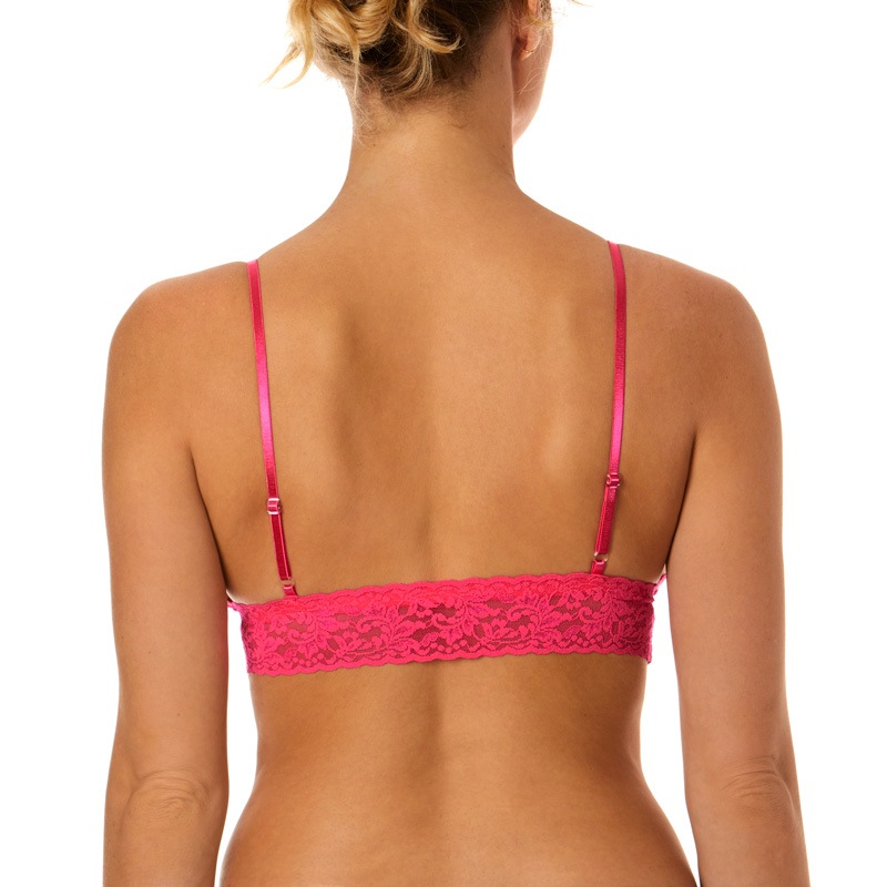 シグニチャー レース パッド ブラジャー (フランボヤントピンク)