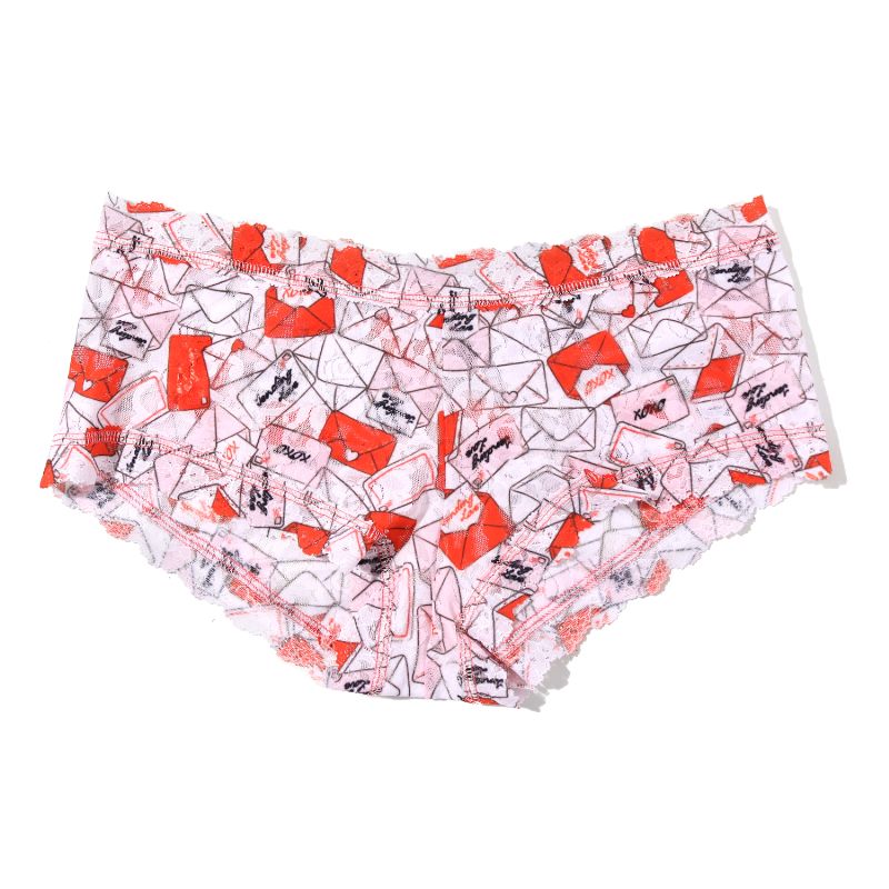 プリンテッド シグニチャー レース ボーイショーツ (ウィズ ラブ)