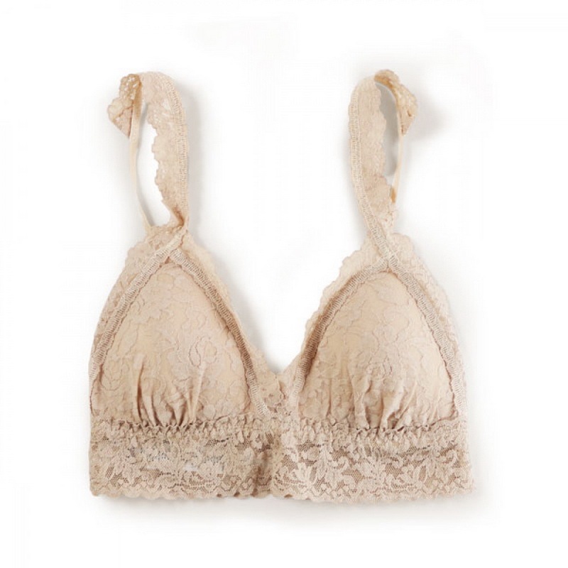 シグニチャー レース パッド クロスオーバー ブラジャー (チャイ)