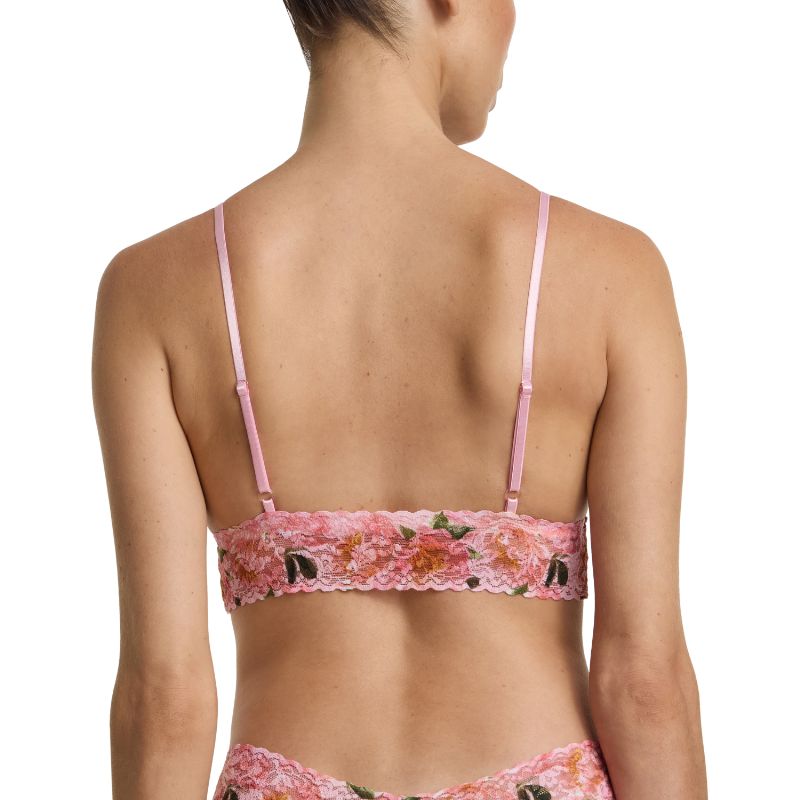 プリンテッド シグニチャー レース パッド ブラジャー (ダンシング ペタルズ)