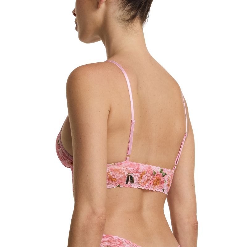 プリンテッド シグニチャー レース パッド ブラジャー (ダンシング ペタルズ)