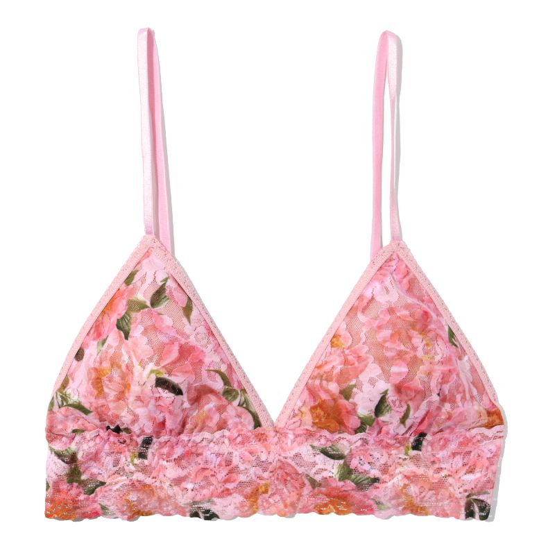 プリンテッド シグニチャー レース パッド ブラジャー (ダンシング ペタルズ)