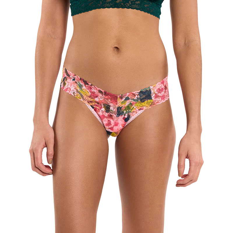 プリンテッド シグニチャー レース ロー ライズ タンガ (マスターピース)