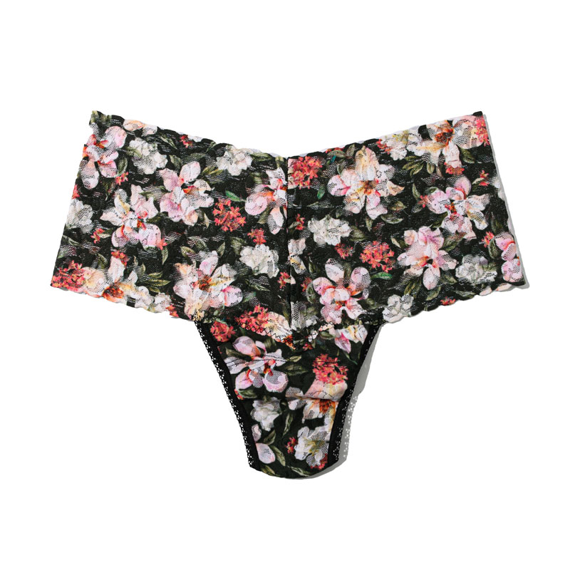 プリンテッド レトロ タンガ (ダークルーム ブルームス)