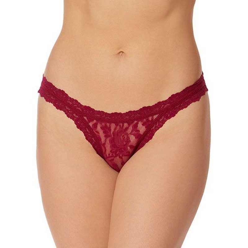 シグニチャー レース ブラジリアン ビキニ (ダークポメグラナイト)