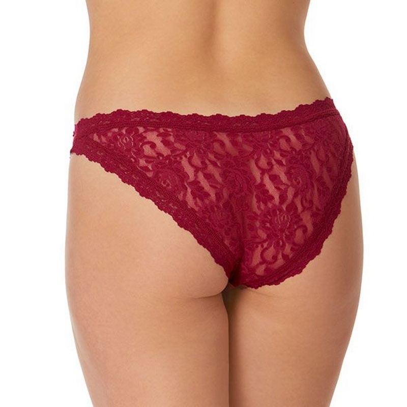 シグニチャー レース ブラジリアン ビキニ (ダークポメグラナイト)