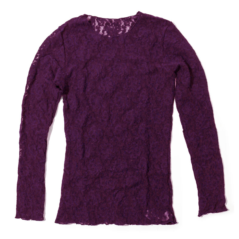 シグニチャー レース ロングスリーブ トップス (ストーン フルーツ)