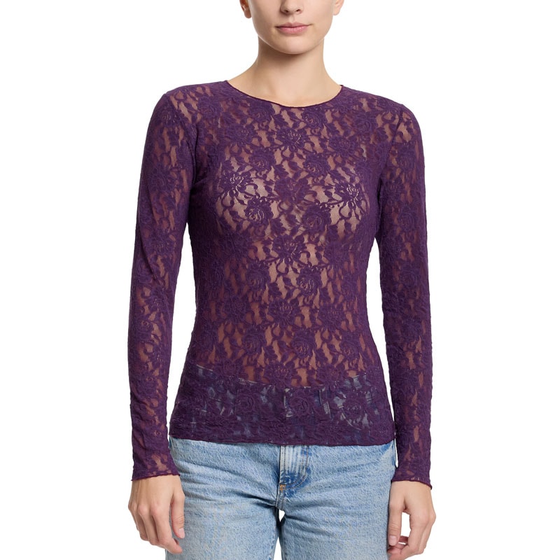 シグニチャー レース ロングスリーブ トップス (ストーン フルーツ)