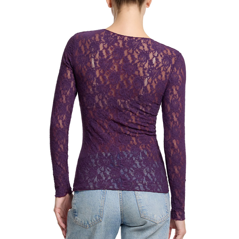 シグニチャー レース ロングスリーブ トップス (ストーン フルーツ)