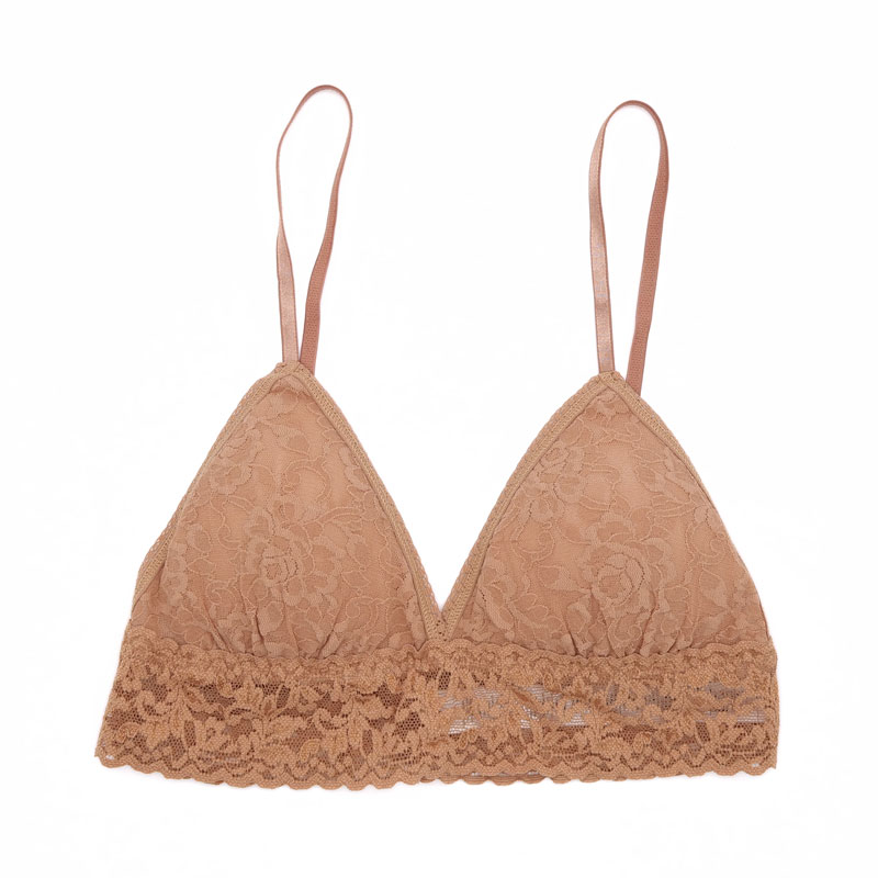 シグニチャー レース パッド ブラジャー (サンタン)